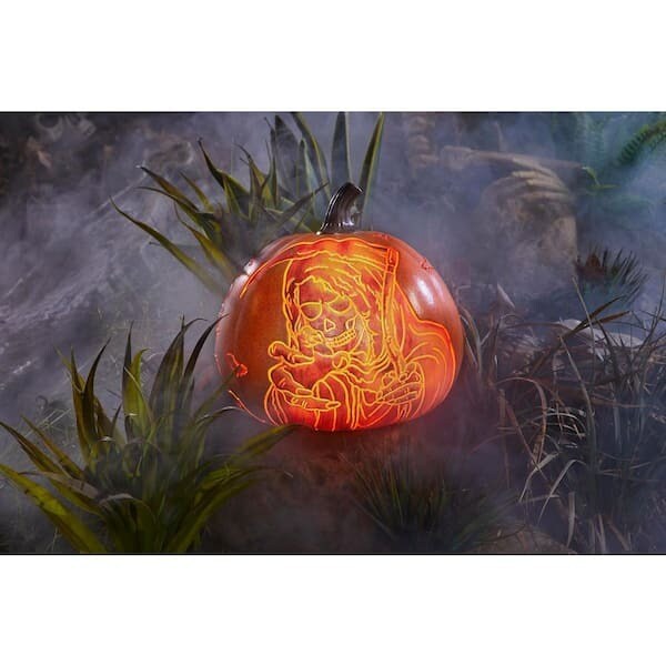 Halloween 10 Inch LED Reaper Jack-O-Lantern
