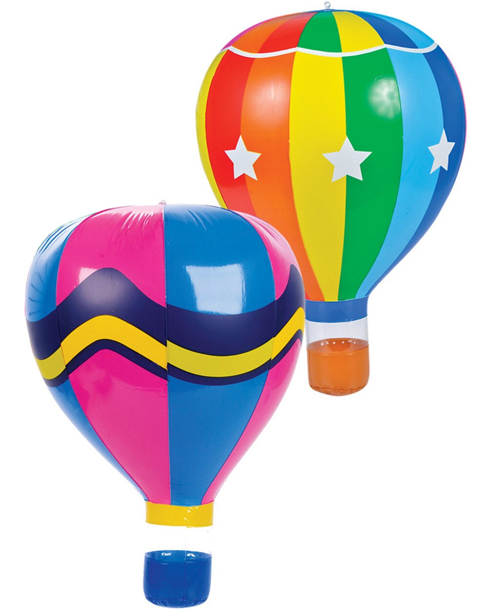 Lot of 12 22" Assorted Inflatable Hot Air Balloon Toy Decoration