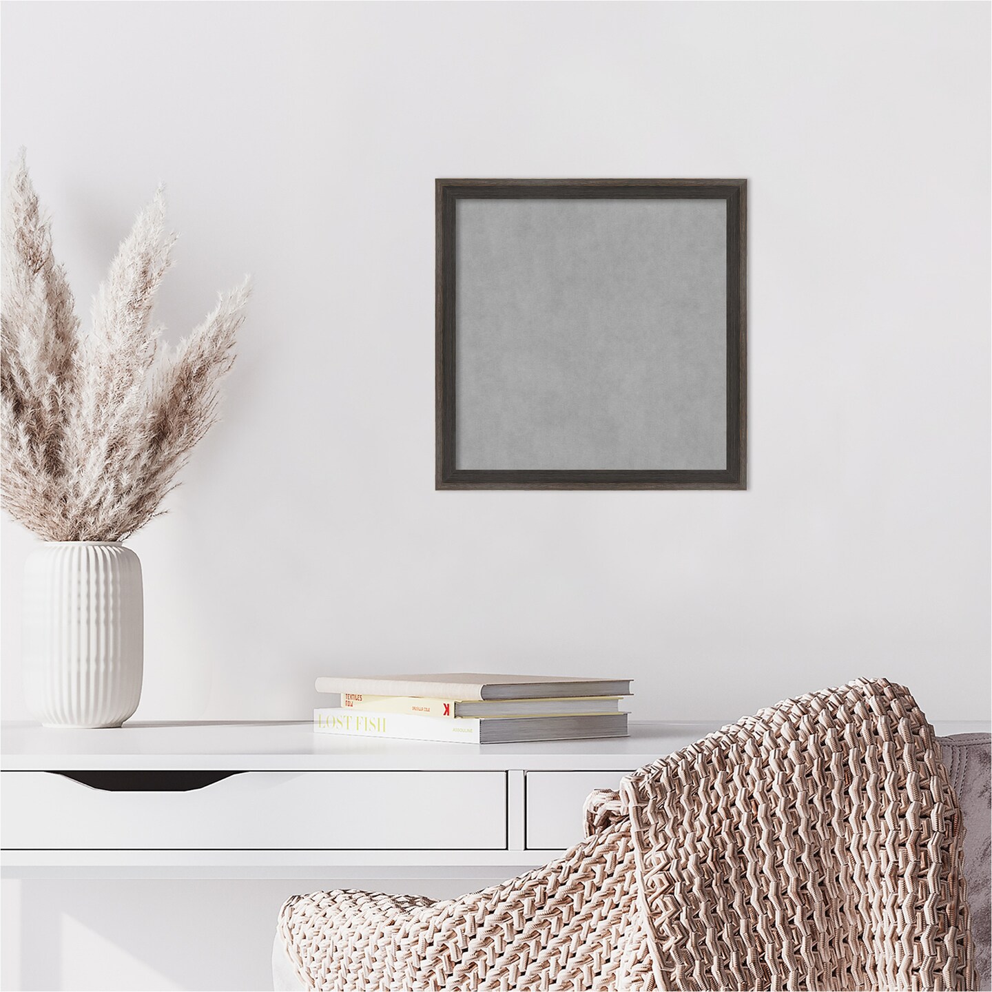 Hardwood Wedge Wood Framed Magnetic Board