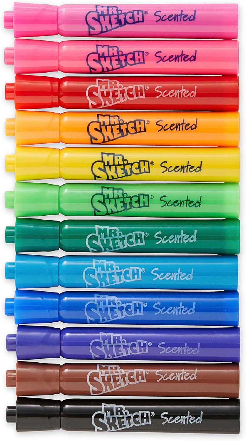 Scented Markers, Chisel Tip, Assorted Colors, 22 Count