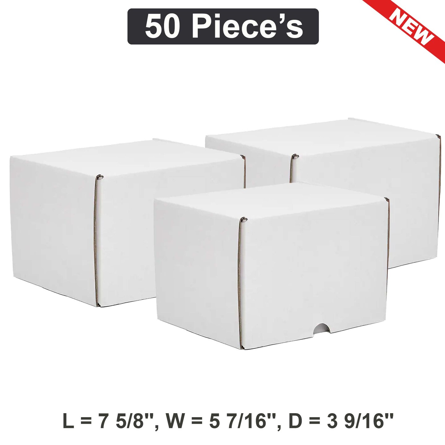 Sturdy Shipping Boxes 7 5/8&#x22; x 5 7/16&#x22; x 3 9/16&#x22; for Secure Packaging