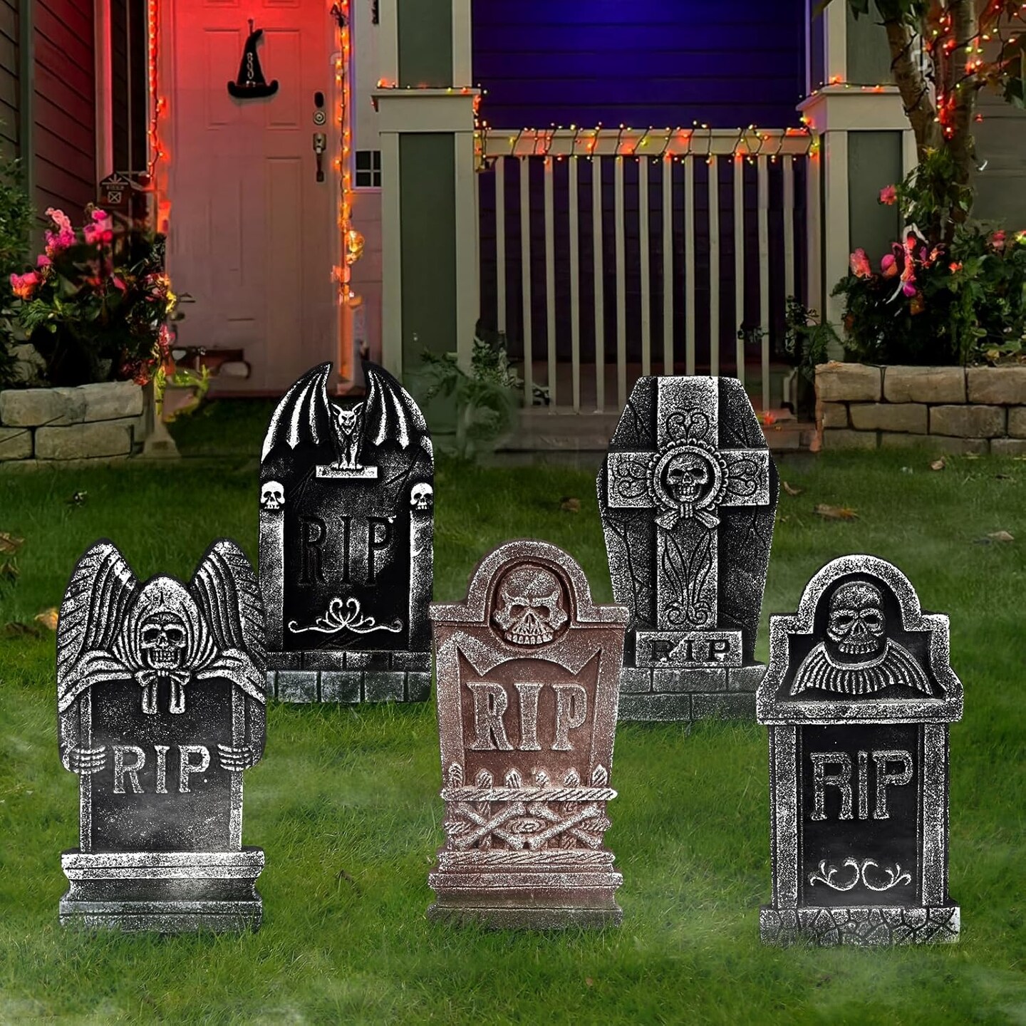 Halloween Foam Graveyard Tombstones