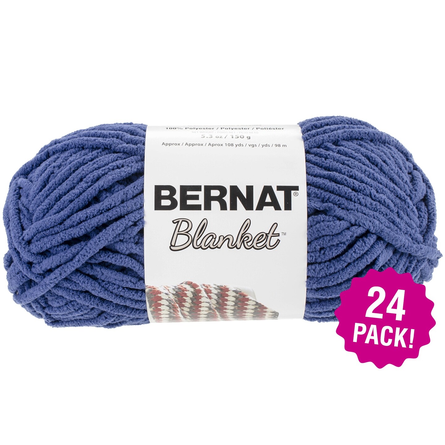 Multipack of 24 - Bernat Blanket Yarn-Navy