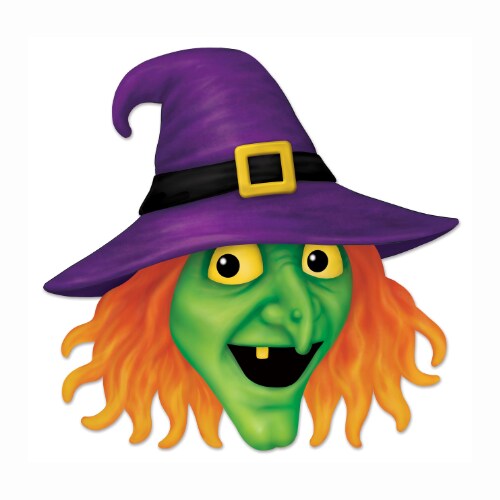 12.25&#x22;x12&#x22; Metal Embossed Witch Halloween Sign &#x2013; Fun &#x26; Festive Wall Decor | TCT Crafts I MD1379A1