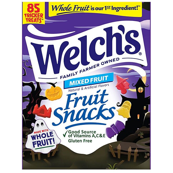 Welch&#x27;s Halloween Mixed Fruit Snacks 0.5 oz. 85 pk