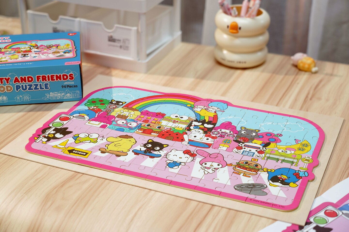 Hello Kitty® and Friends Street with Shops | Wooden Jigsaw Puzzle