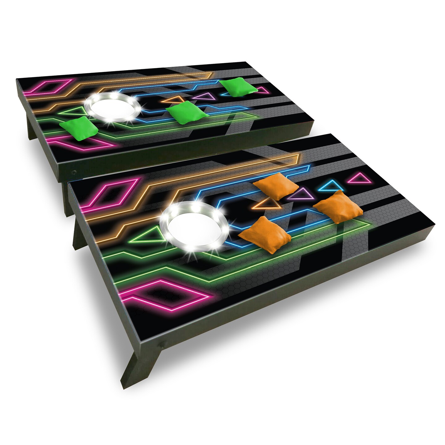 Merchant Ambassador Games Electronic Arcade Cornhole (Neon Series)