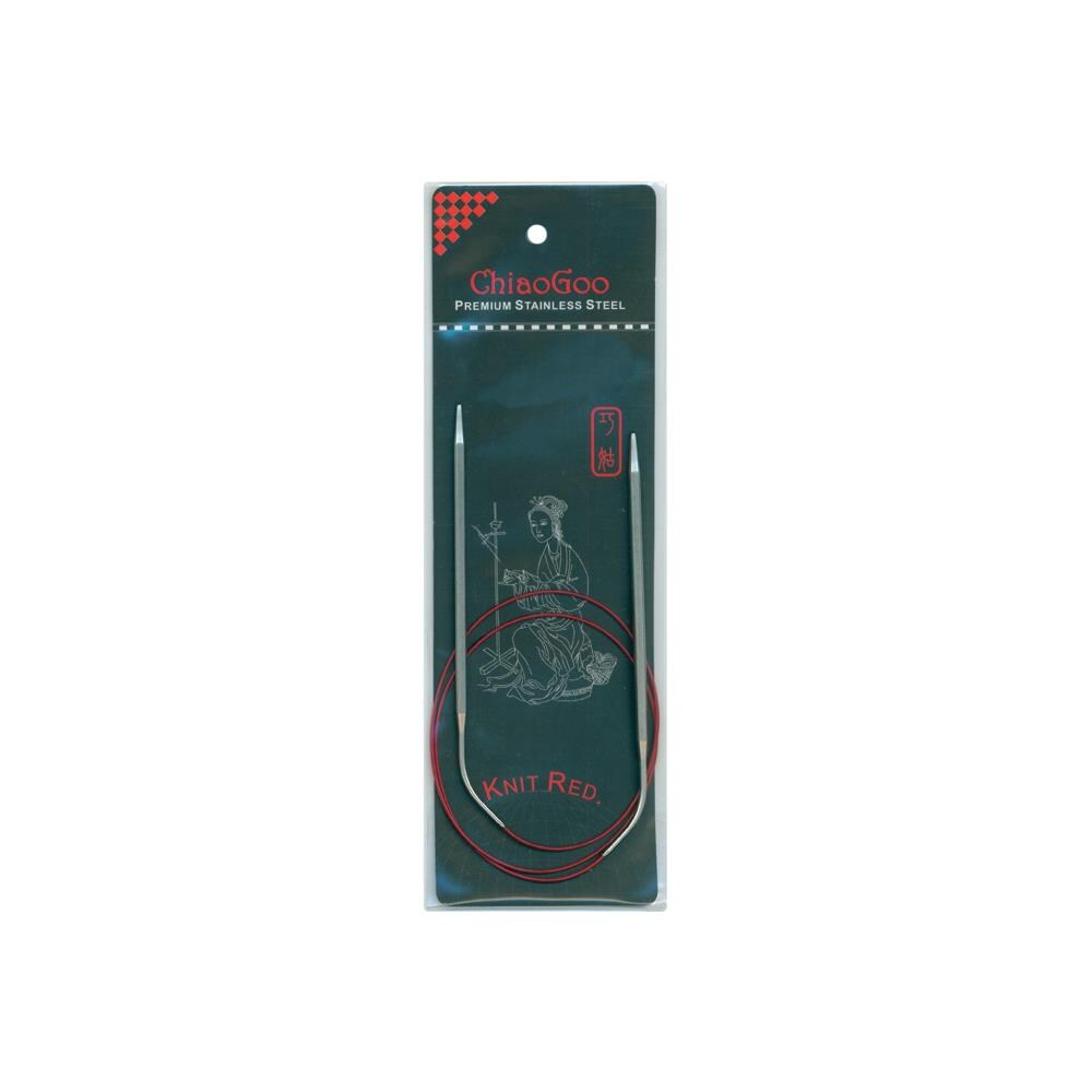 ChiaoGoo Red 32" Stainless Circular Knitting Needles - Size 1 / 2.25mm