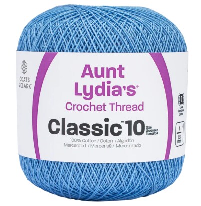 Coats &#x26; Clark Aunt Lydia&#x27;s Crochet Thread Cotton Classic 10-6 Skein Assortment (Brights)