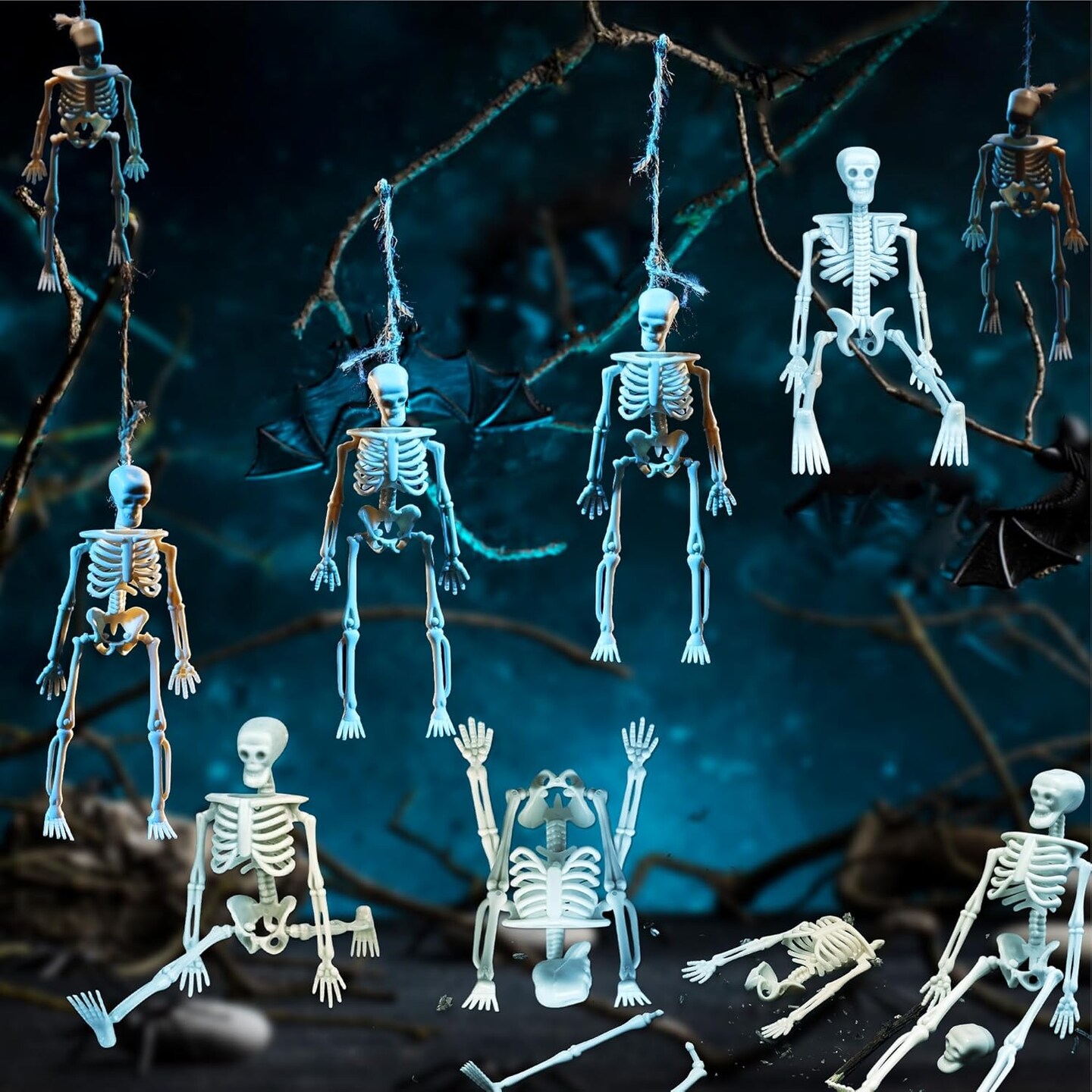 Mini Skeleton Halloween Decor