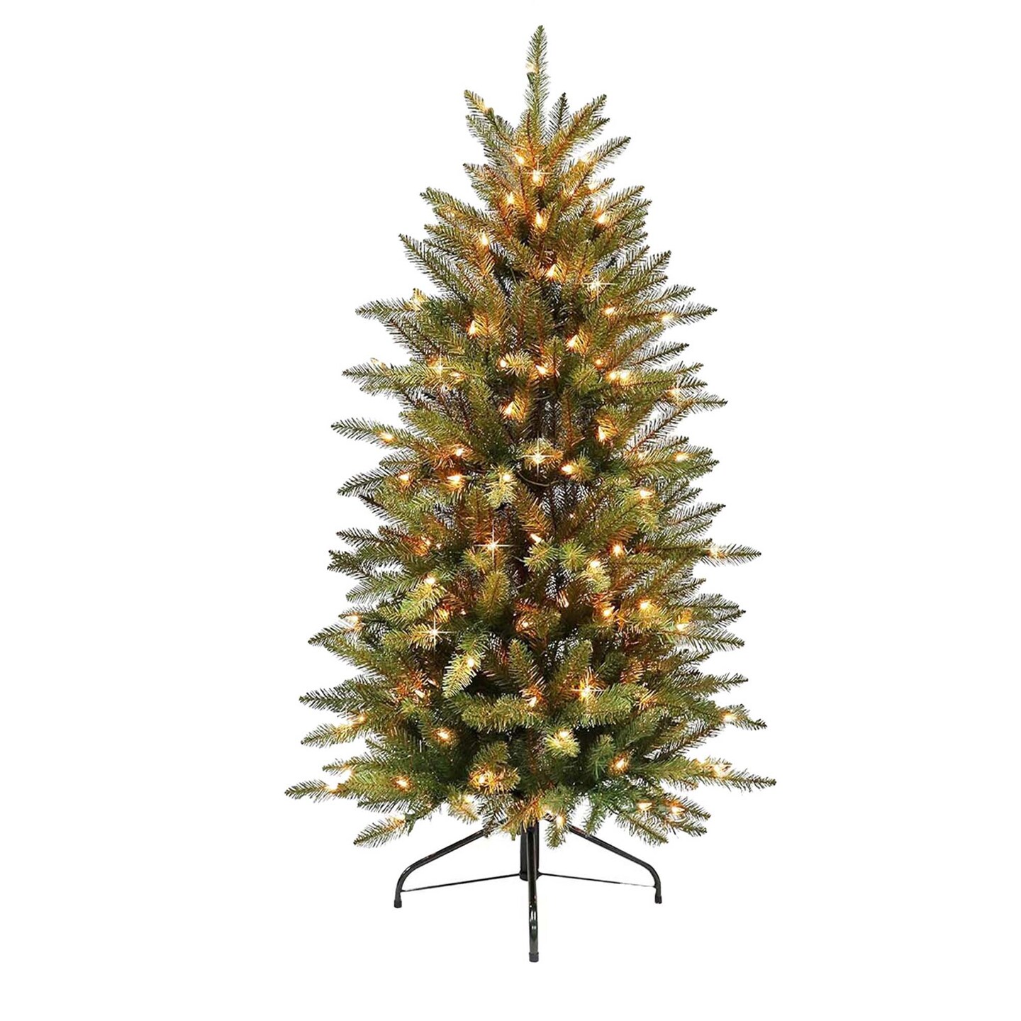 Puleo International Pre-Lit Fraser Fir Pencil Artificial Christmas Tree