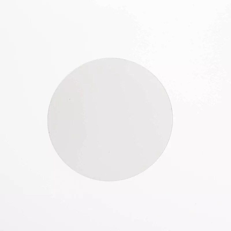 12 Silver 8&#x22; Round Acrylic Stickers Mirror Wall Decals Dorm Rooms Decorations