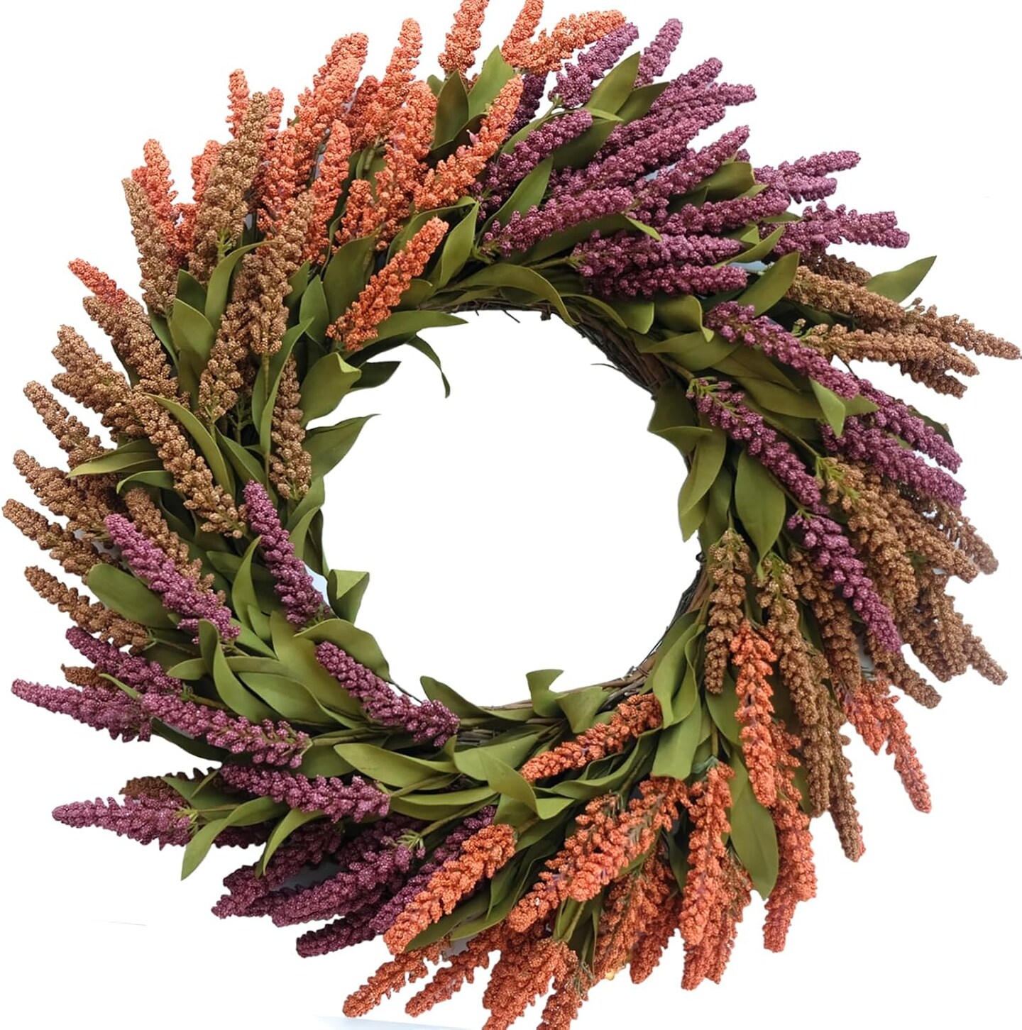 Wheat Autumn Wreaths for Front Door