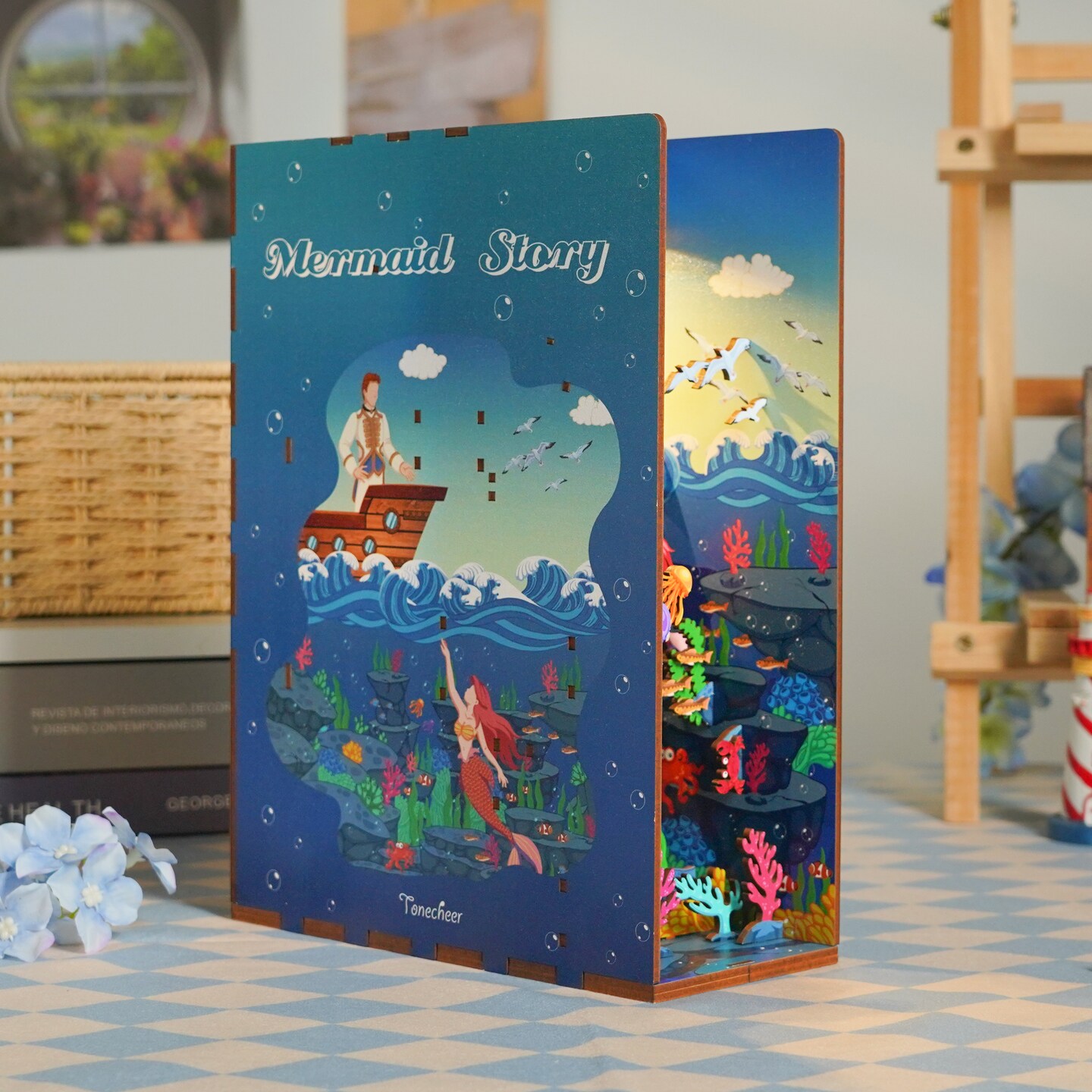 DIY Miniature Book Nook Kit | Mermaid Story