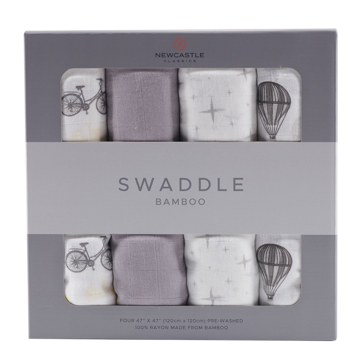Traveler Bamboo Muslin Swaddle 4Pk