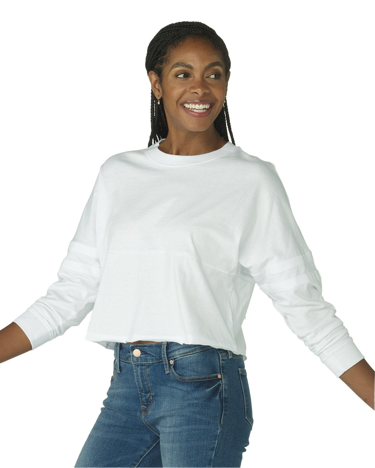 Boxercraft &#xAE; Ladies Cropped Retro Pom Pom Jersey Fleece