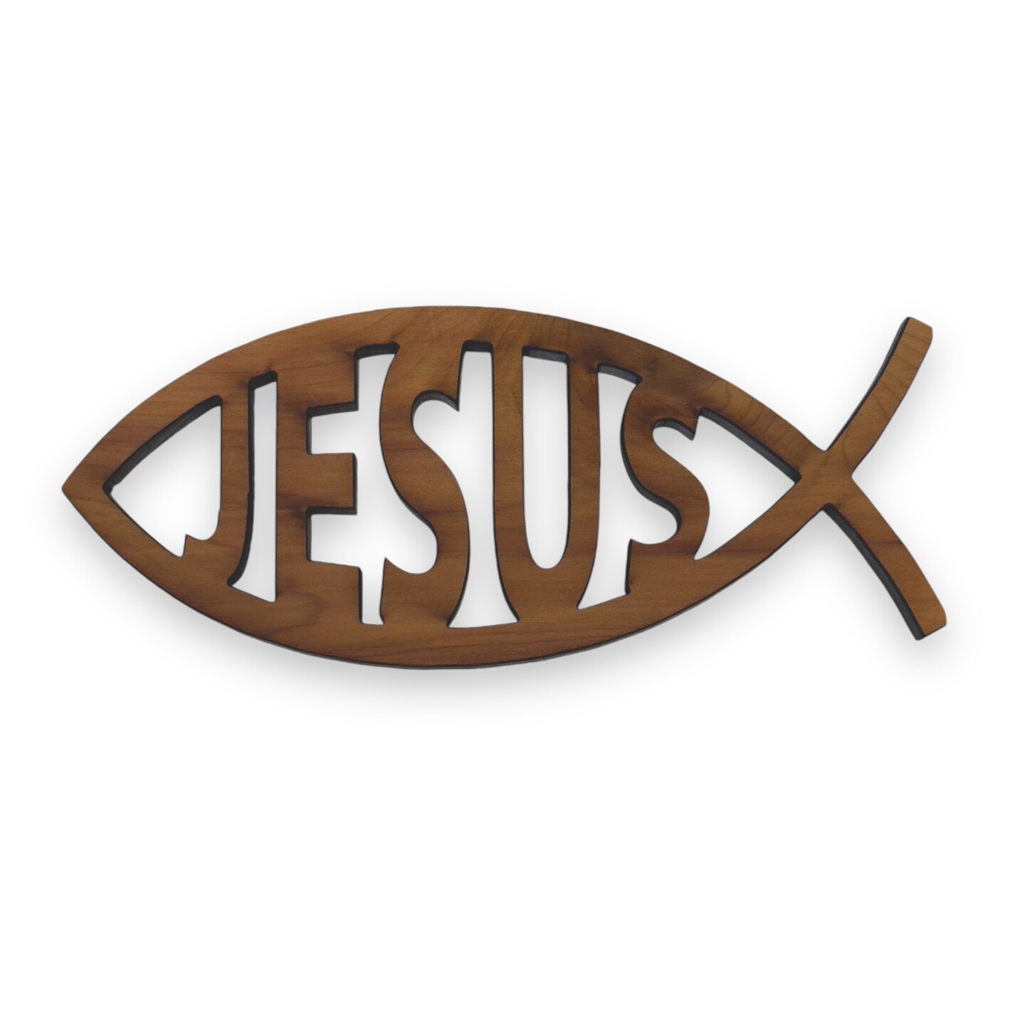 Jesus Fish - Cedar Ornament Jesus Fish - Cedar Ornament