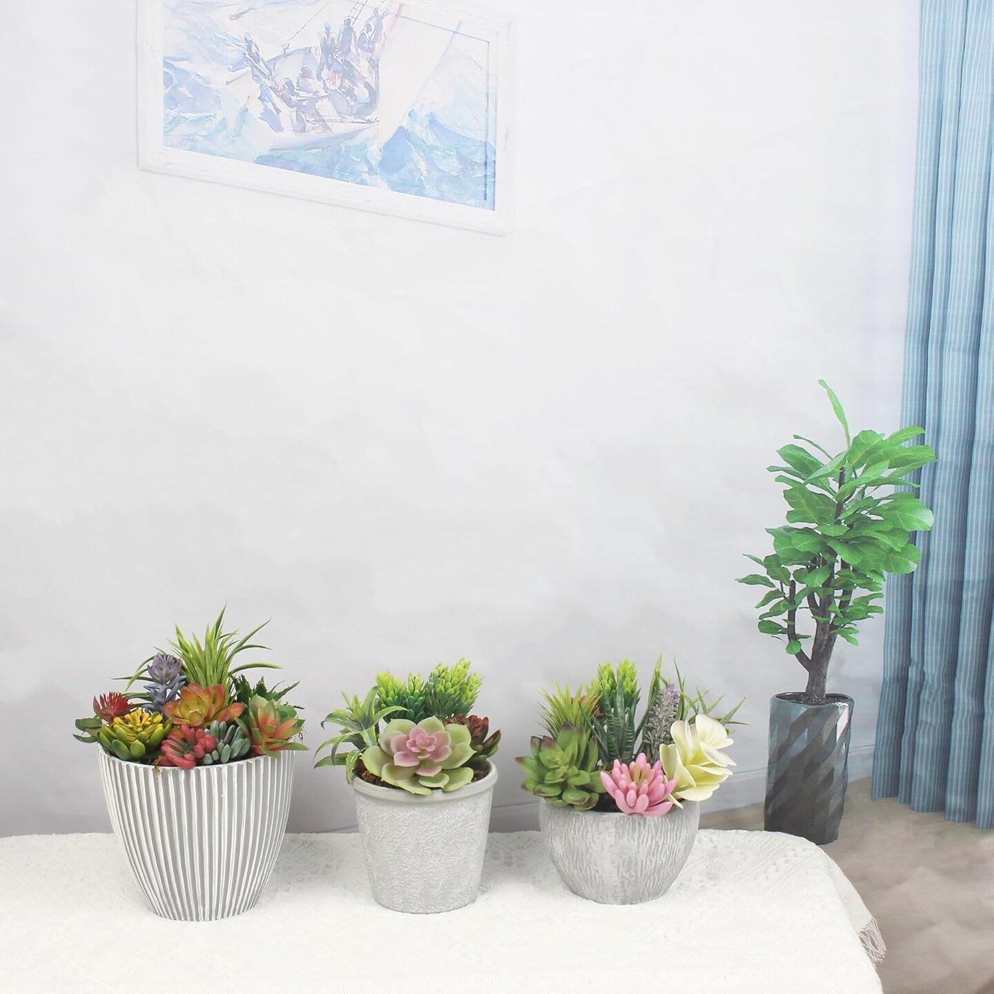 Artificial Succulent Plants 24 Pack Fake Succulents Unpotted Realistic Faux Succulent Face Succulent Apply Family Wedding Decor