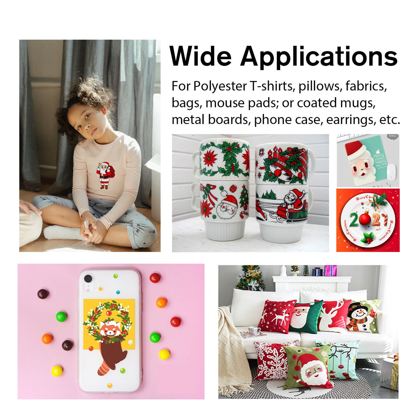 Sublimation Paper 8.5"x11" 100 Sheets Inkjet Heat Transfer for Epson, Sawgrass, Ricoh, Brother