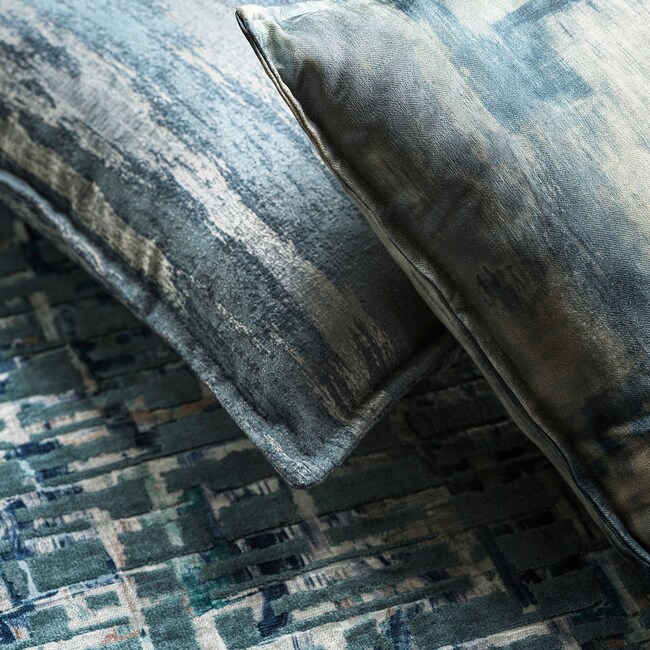 1 Yard Abstract Viscose Cotton Linen Print Fabric for Upholstery and Home D&#xE9;cor Projects