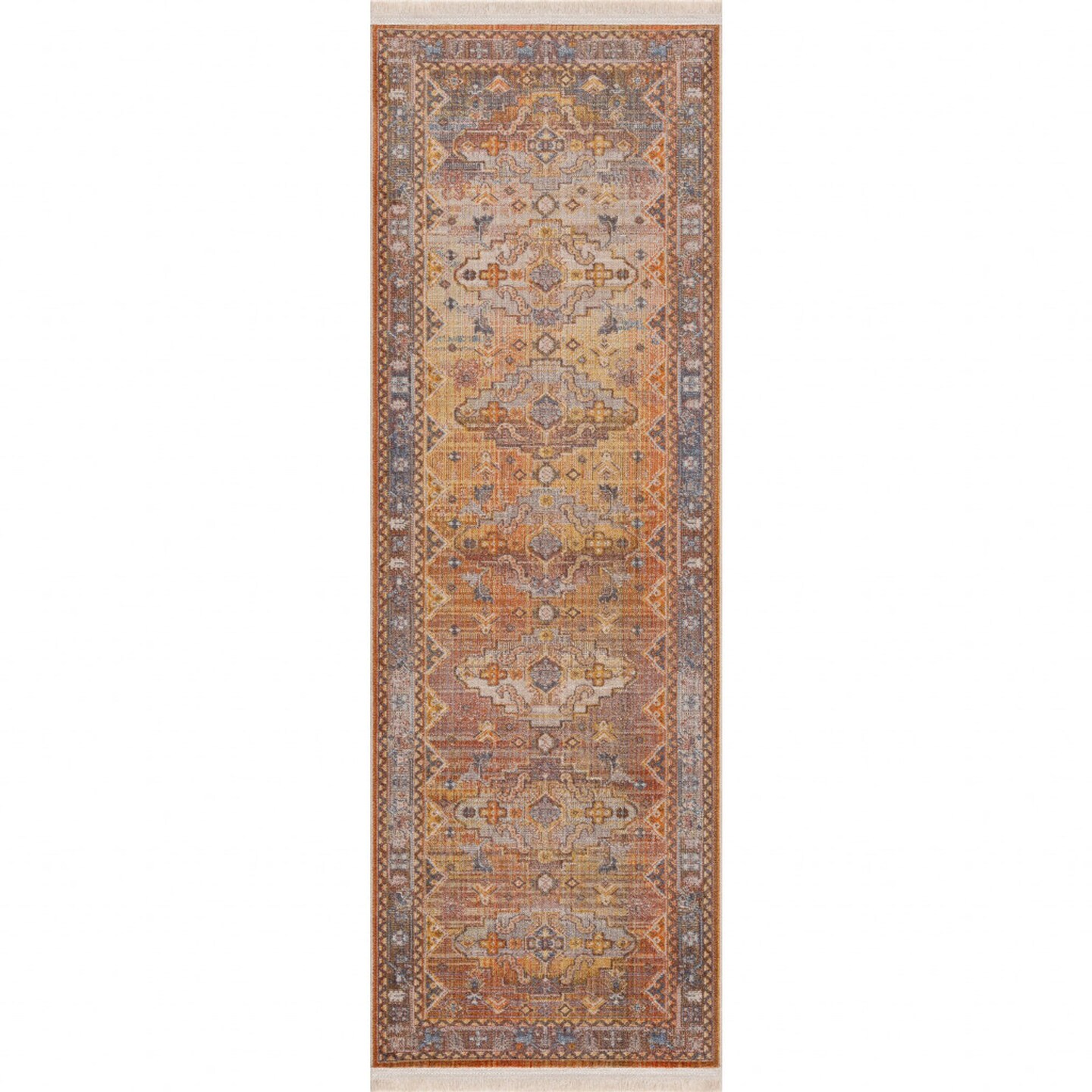 Edge Collections - 2' X 6' - Brown - Southwestern Runner Rug for Stylish Spaces - 1 Piece