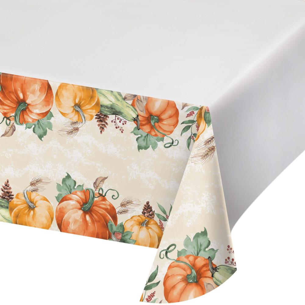 Harvest Delight Paper Tablecover, 54&#x22; x 102&#x22; (1/Pkg)