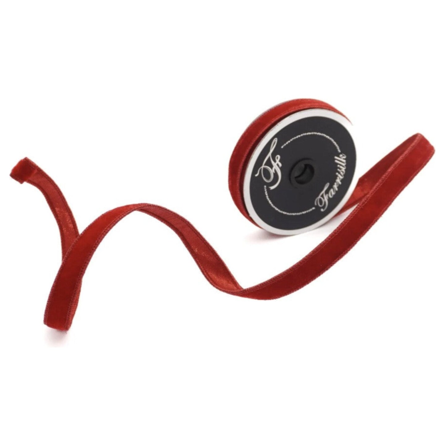 .75&#x22; Velvet Luster Ribbon: Red (10 Yards)