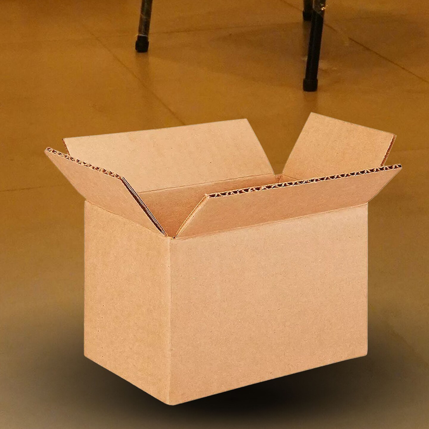 25 pcs Corrugated Shipping Boxes Durable Kraft Cardboard 6 x 4 x 4 Inch