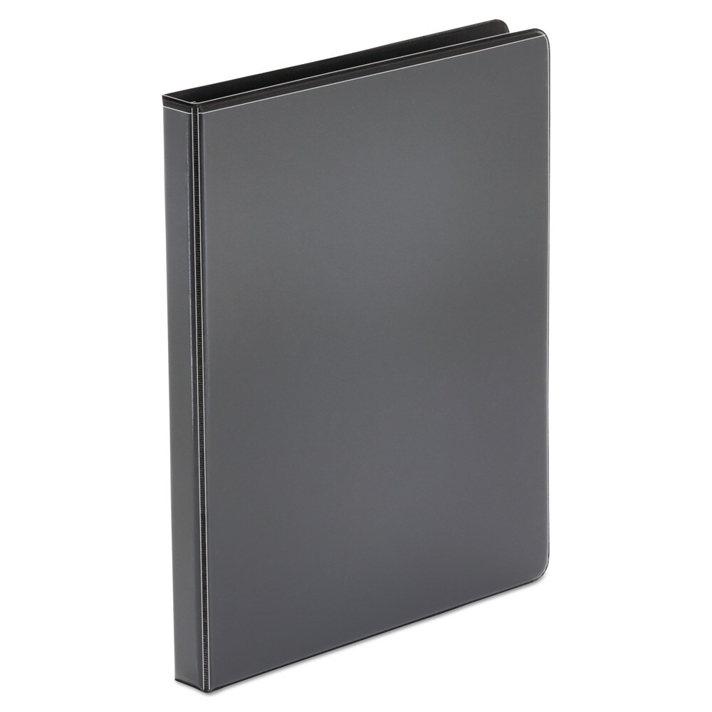 Universal 3 Ring 0.5 in. Capacity Economy Round Ring View Binder - Black