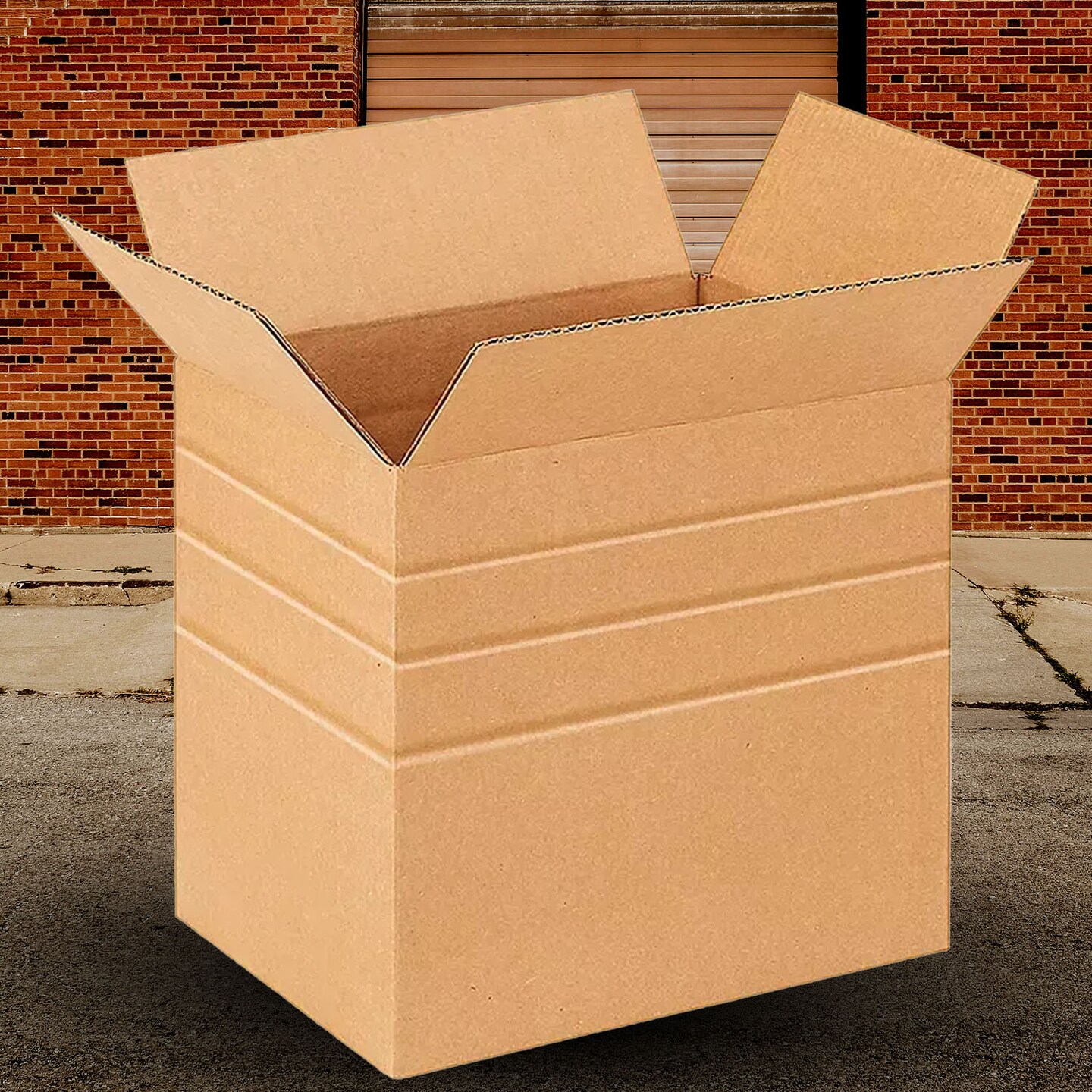 100 Pack Durable Multi Depth Corrugated Packaging Cartons for Moving and Shipping 12 1⁄4 x 9 1⁄4 x 12 Inch