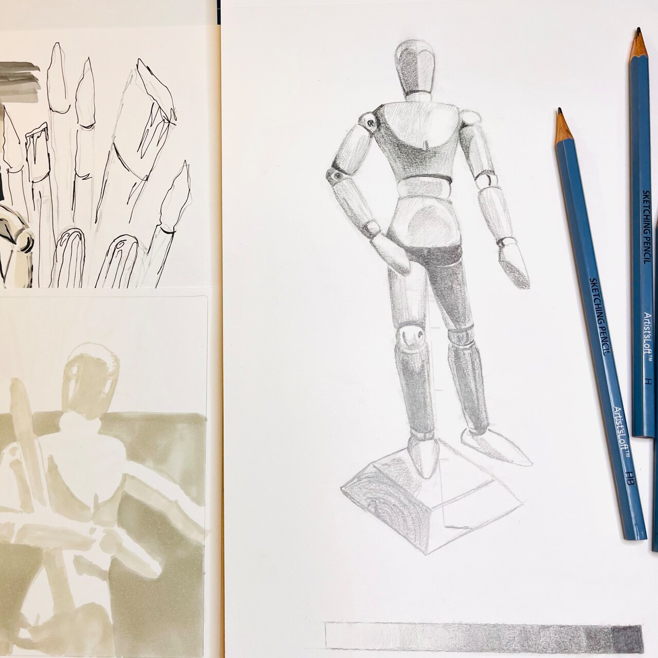 Figure Drawing 101: Understanding Movement & Body Proportions Using Male Manikin by Artist's Loft