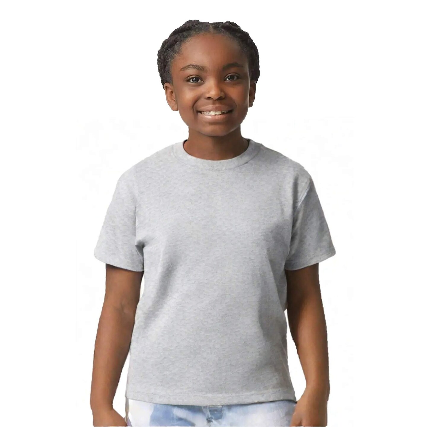 Gildan Ultra Cotton Youth Crewneck Short Sleeve T-Shirt Perfect for School, Sports & Custom Printing Cotton Tee