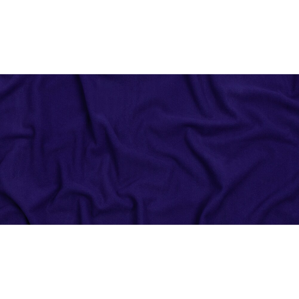 1 Yard Wool and Cashmere Coating Made in Italy - Blue Violet - Alberini Collection 60’’ Width