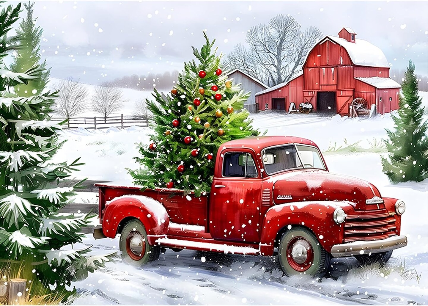 Red Truck Diamond Painting(Red)