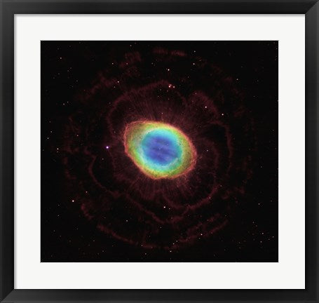 Framed Art Hubble Reveals the Ring Nebula's True Shape by NASA, ESA, STScl Wall Decor 18x24 Artwork