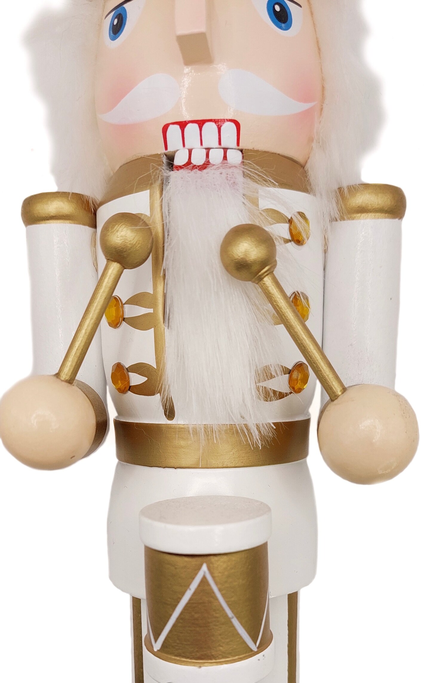 Christmas Nutcracker the Drummer. Wizardi Classic Wooden Festive Decoration F07M14-45-N01315A