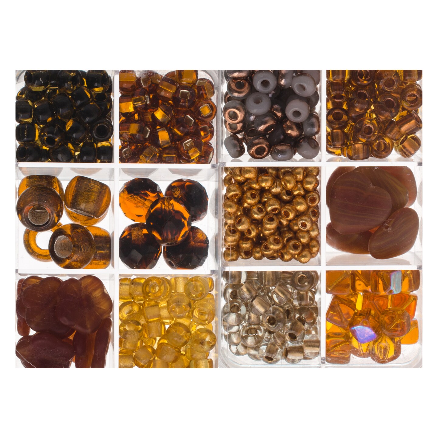John Bead Mixed Czech Glass Beads Box, 200g