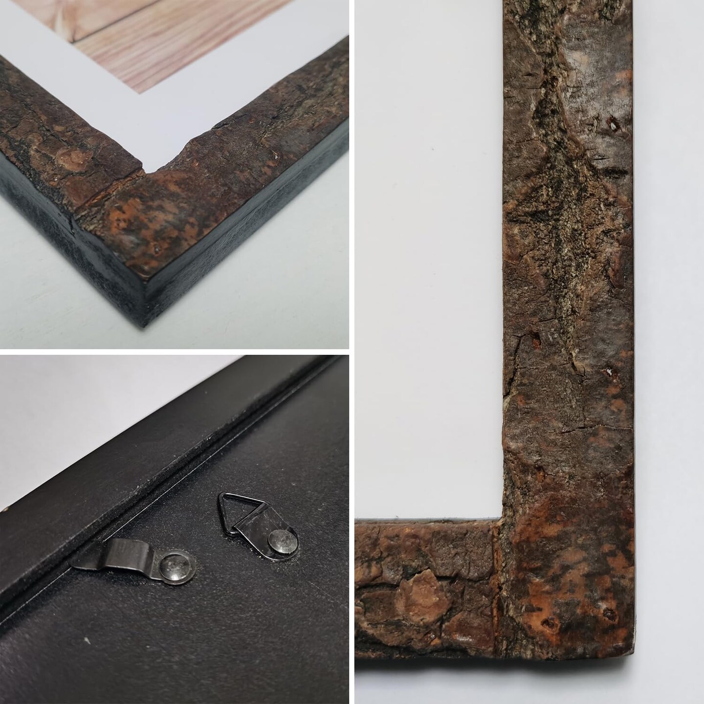 5x7 Rustic Picture Frame with Natural Real Bark