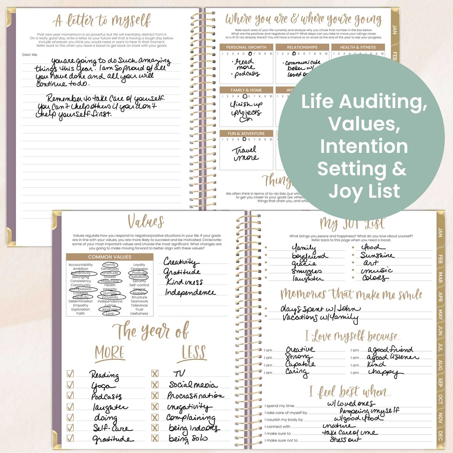 bloom daily planners 2026 Hard Cover Weekly & Monthly Planner, 8.5" x 11", Linen, Purple