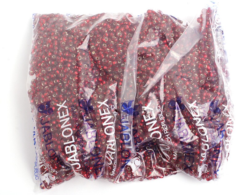 John Bead 6/0 Silver Lined Czech Glass Seed Beads, 500g