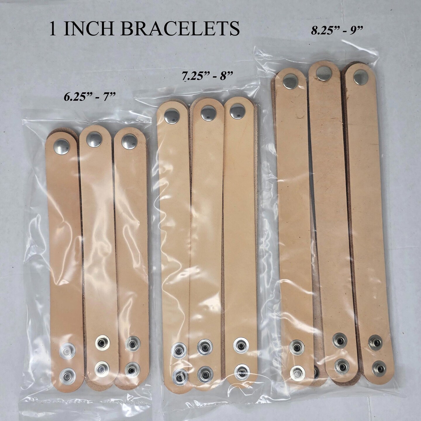 Blank Leather Bracelets – DIY Adjustable Wristband Blanks for Stamping, Engraving & Group Craft Projects (Pack of 6)