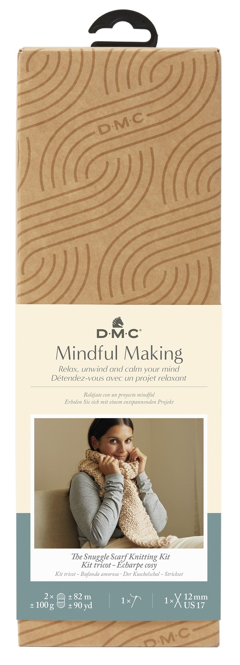 DMC Mindful Making Knit Kit-Snuggle Scarf