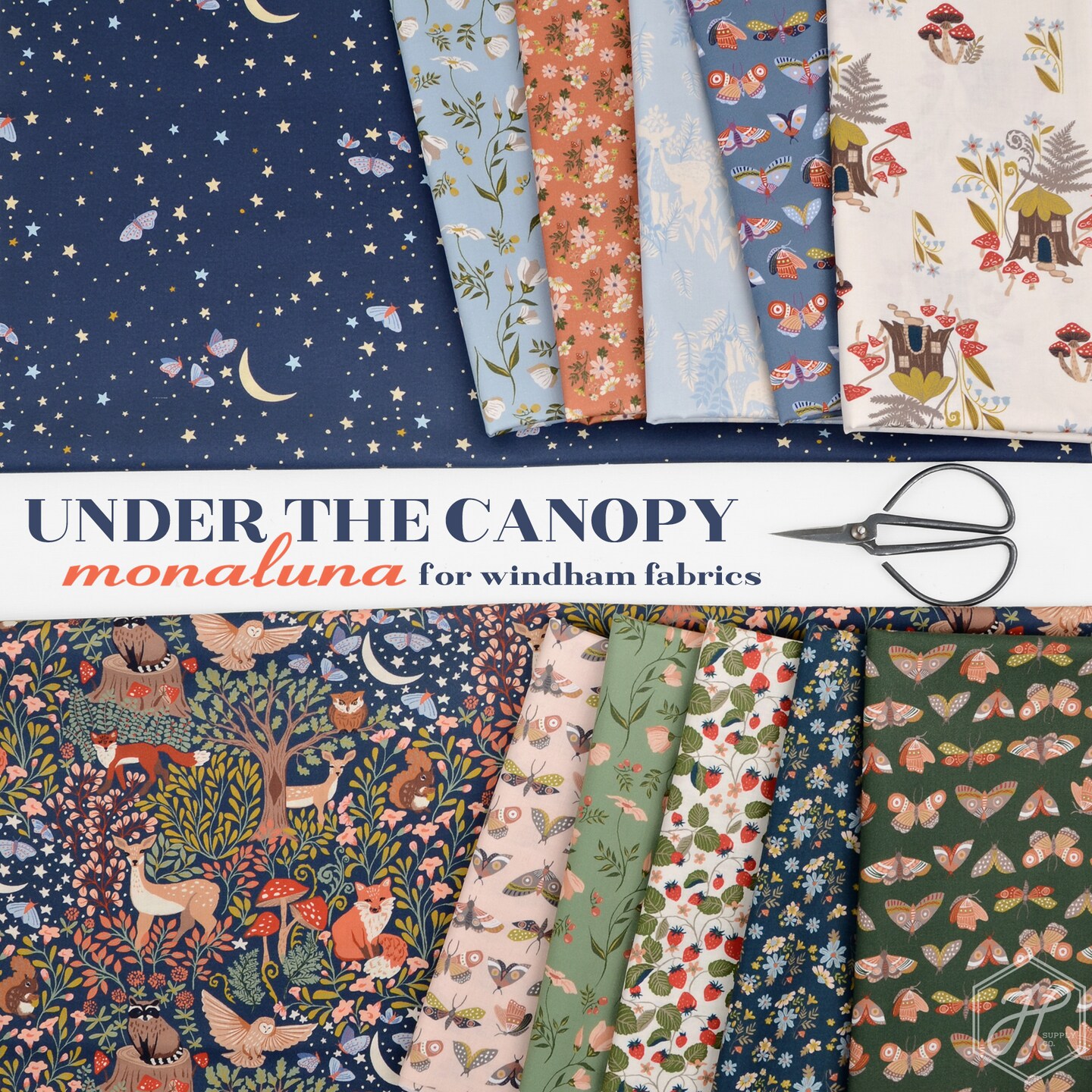 Strawberry Fields in Ivory (54297-7) | Under the Canopy | Monaluna | Windham