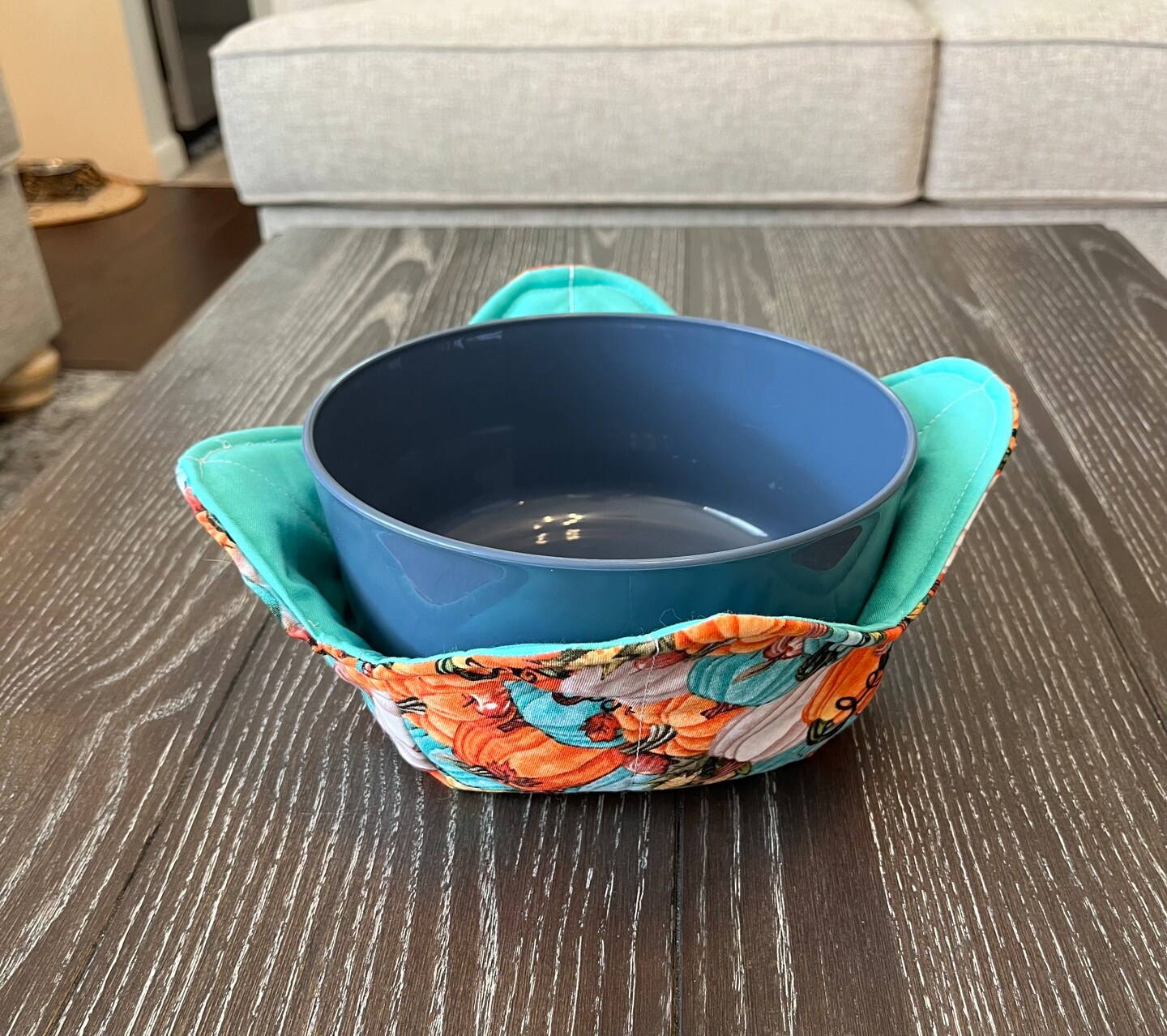 2 piece Bowl Cozy set, warmer, dish cozy, microwave pad, bowl