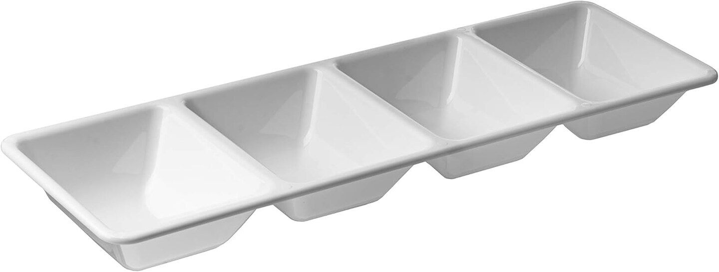 &#xA0;Premium Quality -Rectangle Plastic Disposable Serving Trays for Parties - Heavy Duty Serving Platter and Serving Trays for Eating