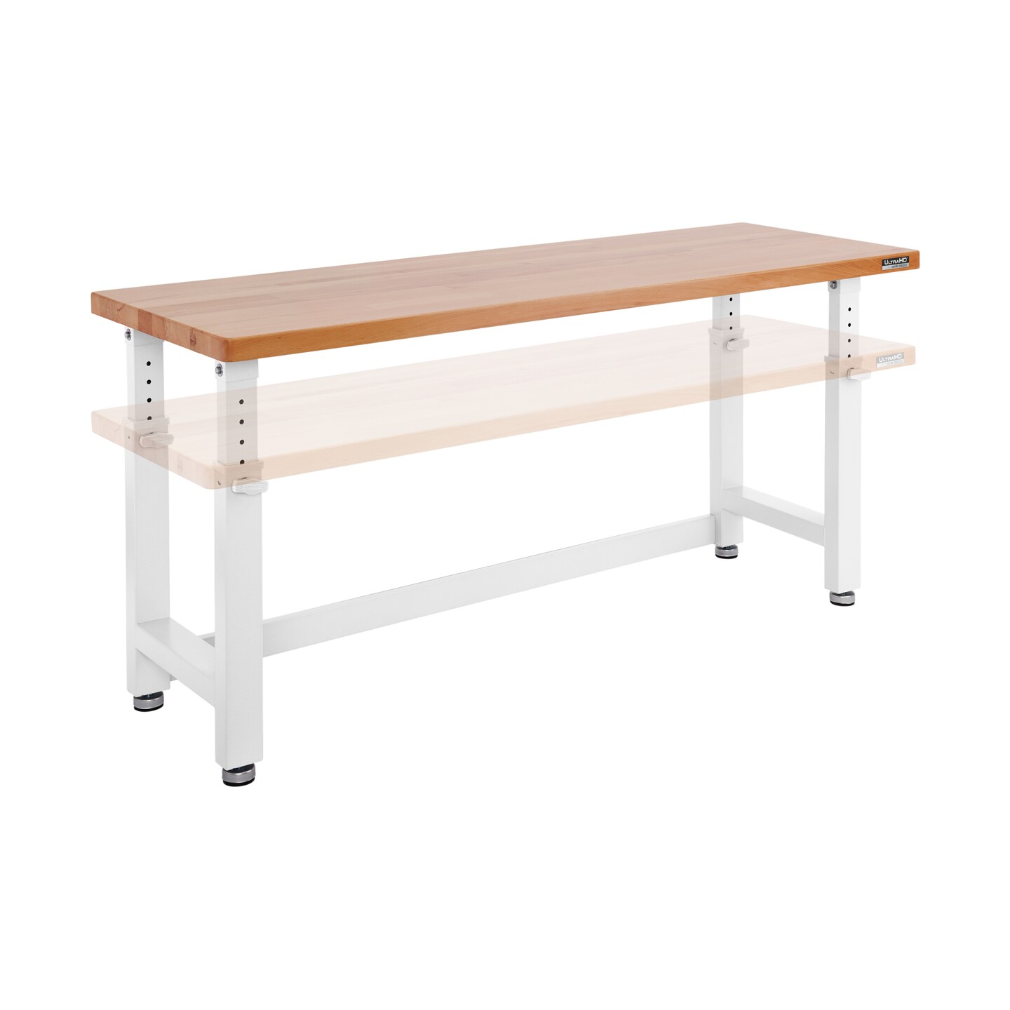 Seville Classics UltraHD Height Adjustable Workbench, Color: White