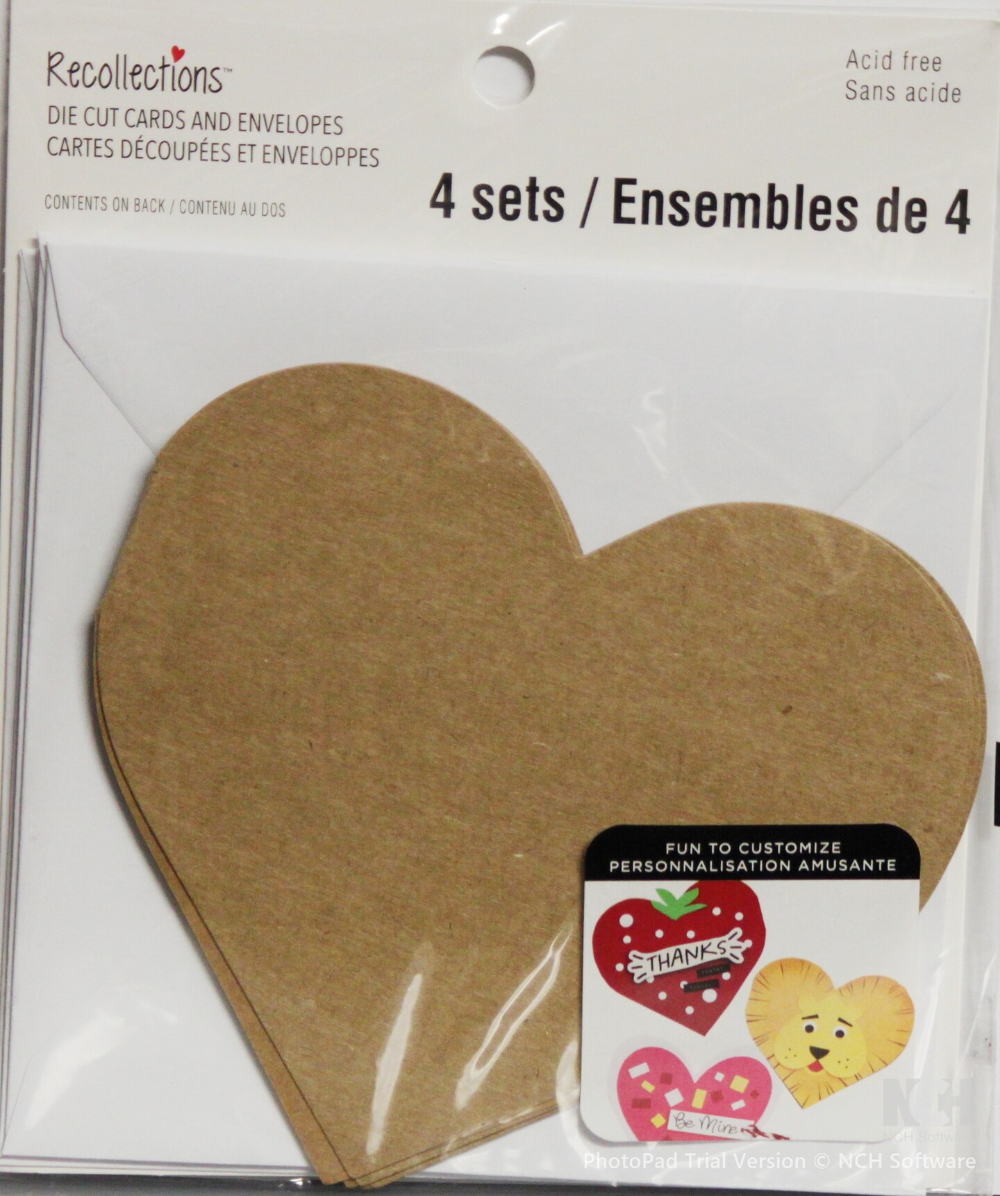 Recollections Heart Shape Die Cut Cards And Envelopes