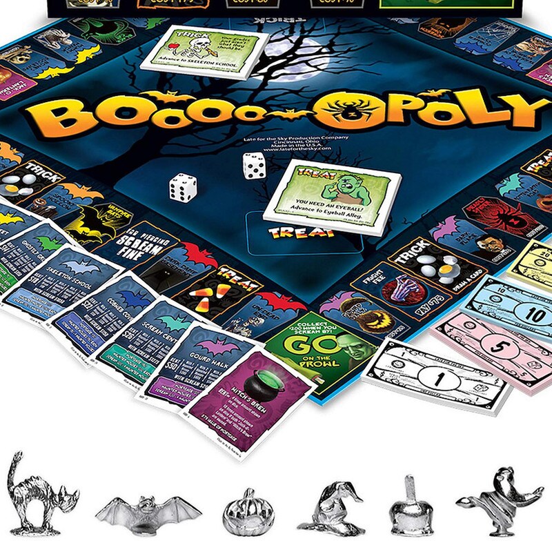 Boooo Opoly Board Game Halloween Property Trading Fun for All Ages