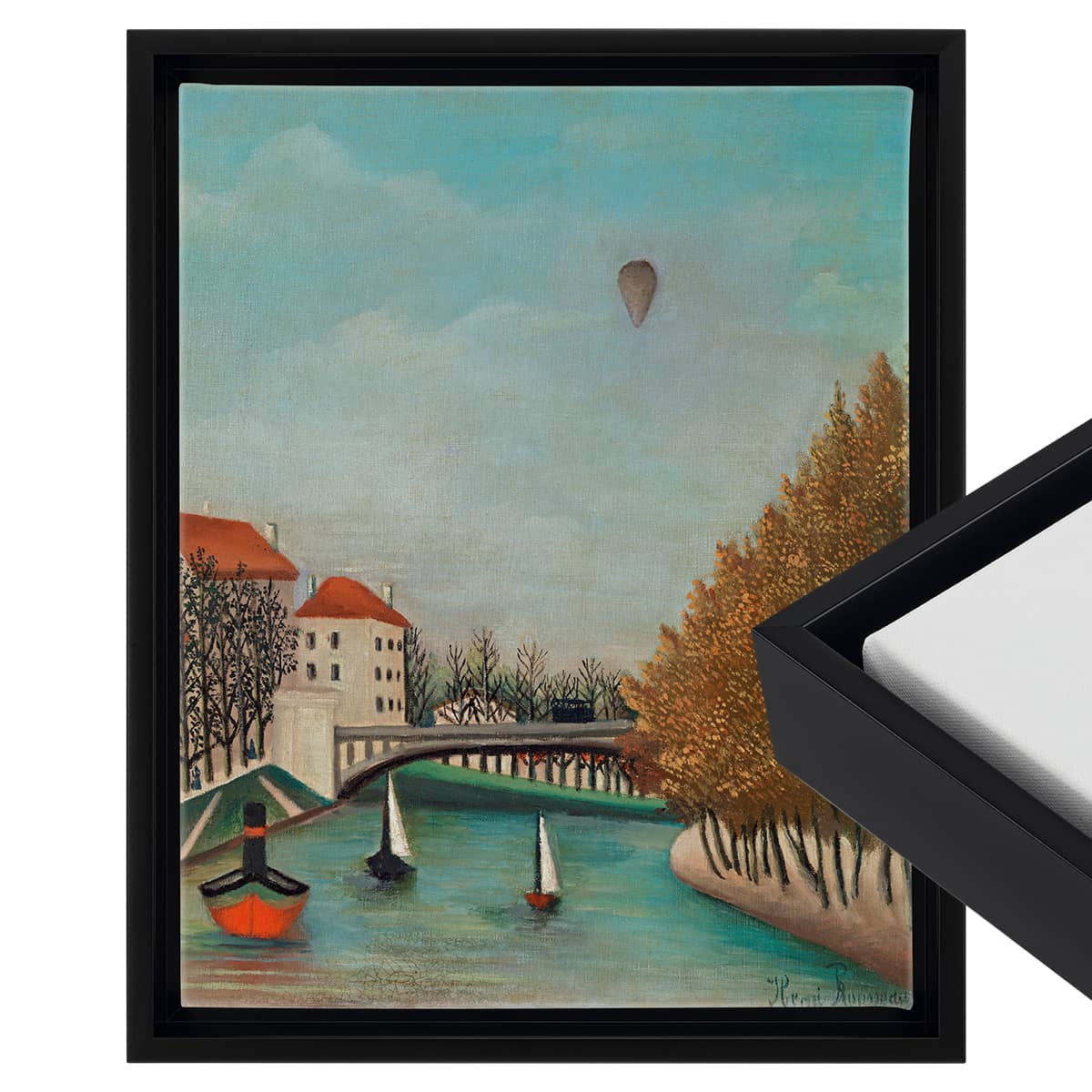 Cardinali Renewal Core Floater Frame, Black, 20X30", For 1-1/2" Deep Canvas, 4 Pack - Open Back Floating Canvas Frames, No Glass or Backing, Hardware Included