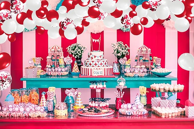 Red and White Balloons Arch Kit,144pcs Red Balloons and White Balloons Garland Kit Valentine Christmas balloons Balloons for Birthday Wedding Engagement Valentines Party Decorations